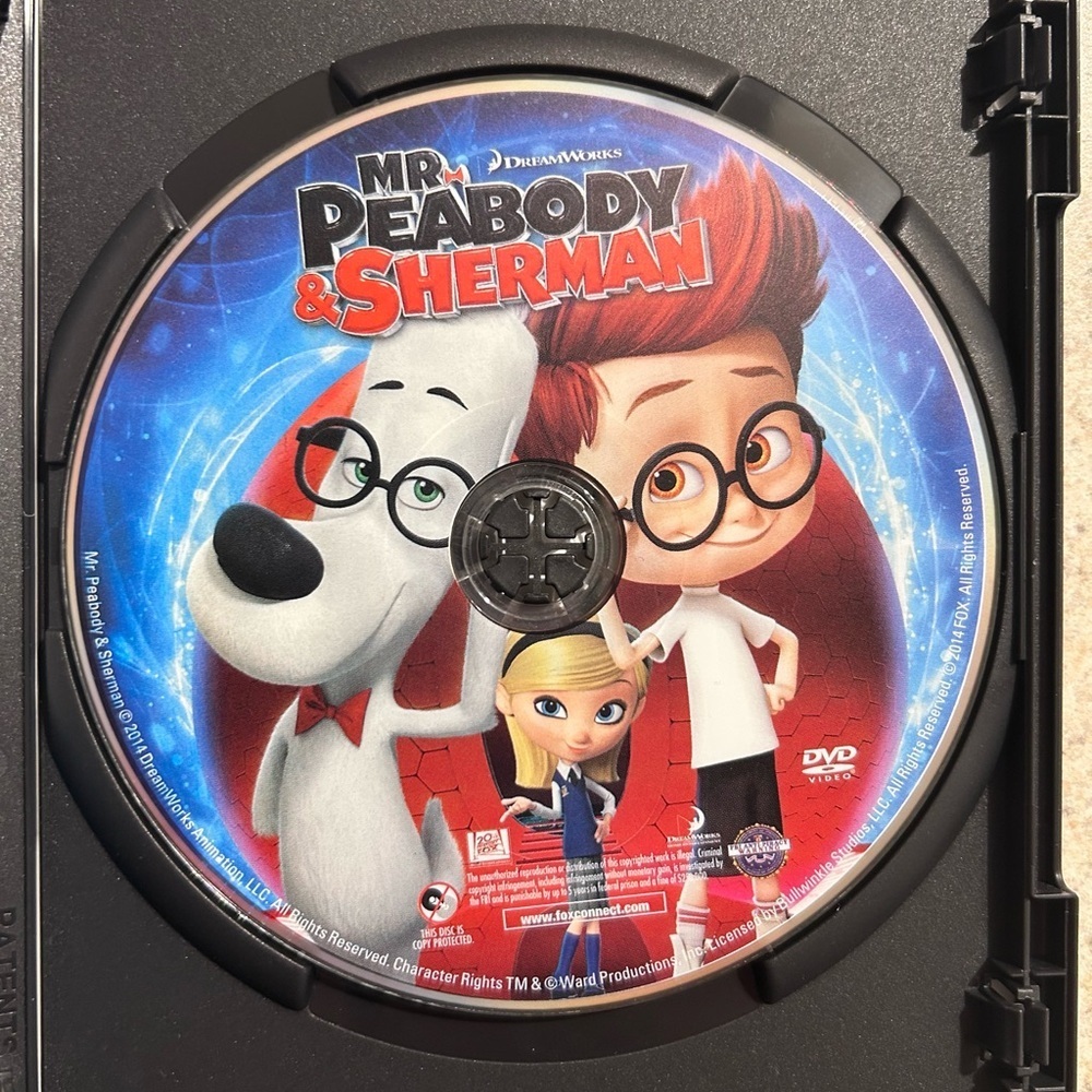 DreamWorks Mr. Peabody & Sherman Blu-ray - Red, White, and Black - Picture 2 of 3